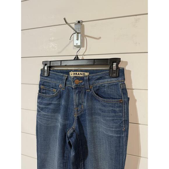 J Brand Women's Blue Boot Leg Low-Rise Jeans 24 - Picture 2 of 3